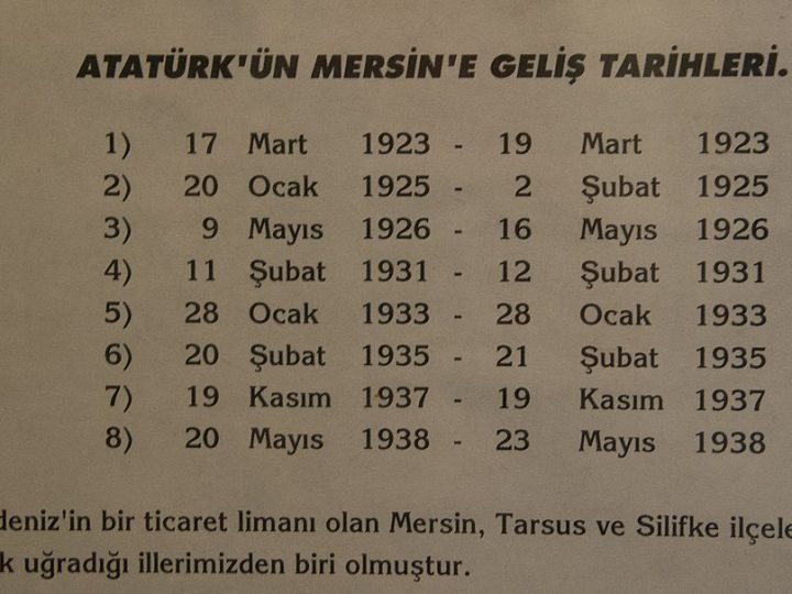 Atatürk Evi Müzesi – Mersin Gezilecek Yerler