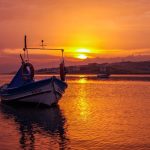 Ayvalık sahili ve gün batımı
