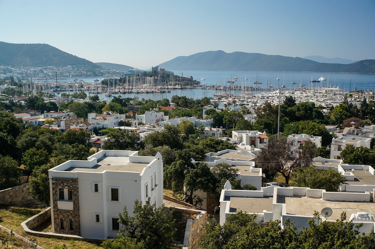 Bodrum yaz tatili deniz manzarasi