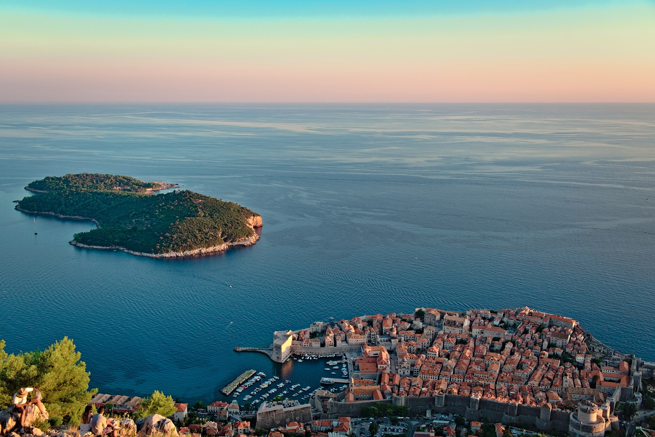 Ege ada deniz manzara