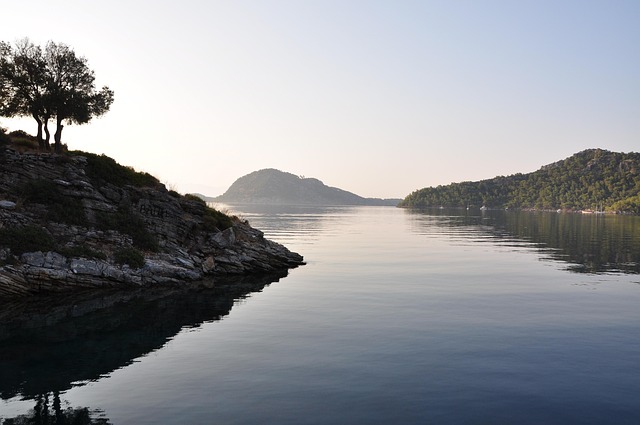 Göcek marina ve tekneler