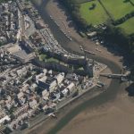 Caernarfon Kalesi havadan görünüm