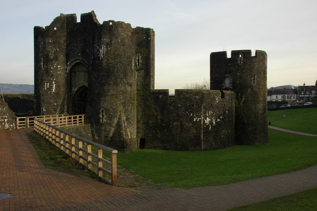 Caerphilly Kalesi güney kapı evi