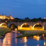 Carcassonne surlu şehir genel görünüm