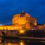 Castel Sant'Angelo alacakaranlıkta