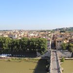 Castel Sant'Angelo terasından Tiber manzarası