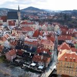 Český Krumlov ve kalesi panorama
