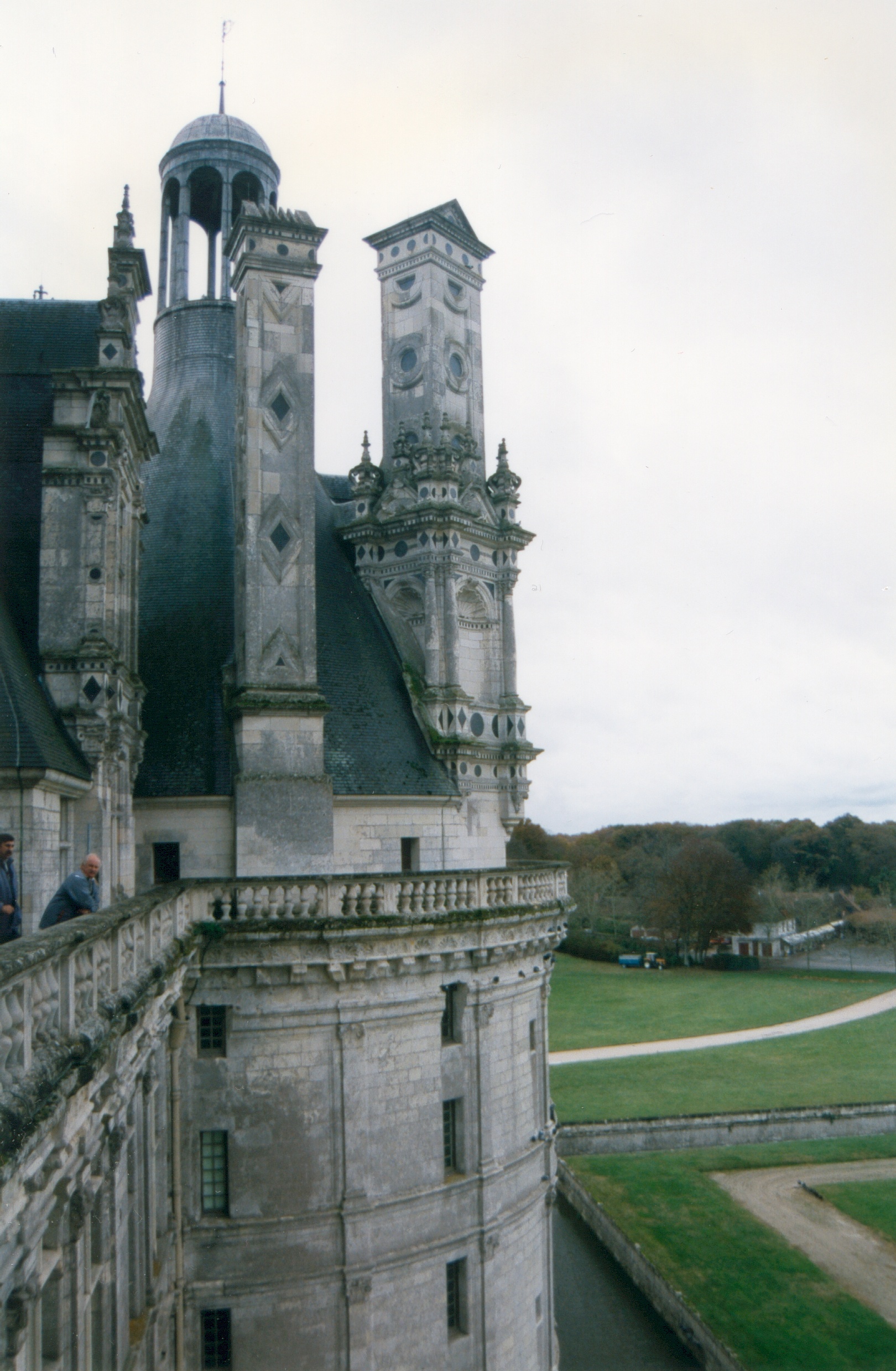 Chambord çatısı ve bacaları