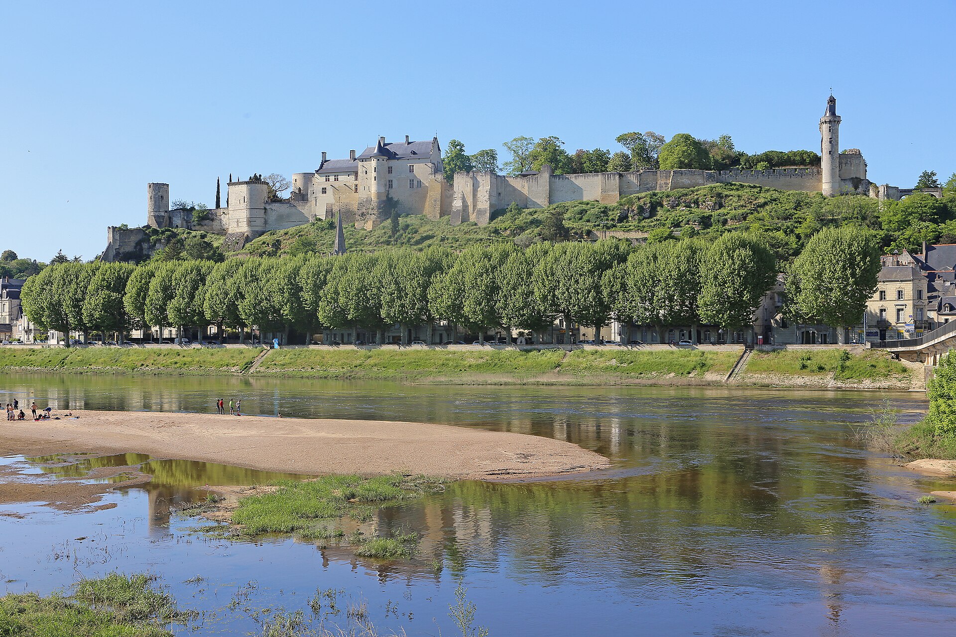 Chinon Kalesi manzara