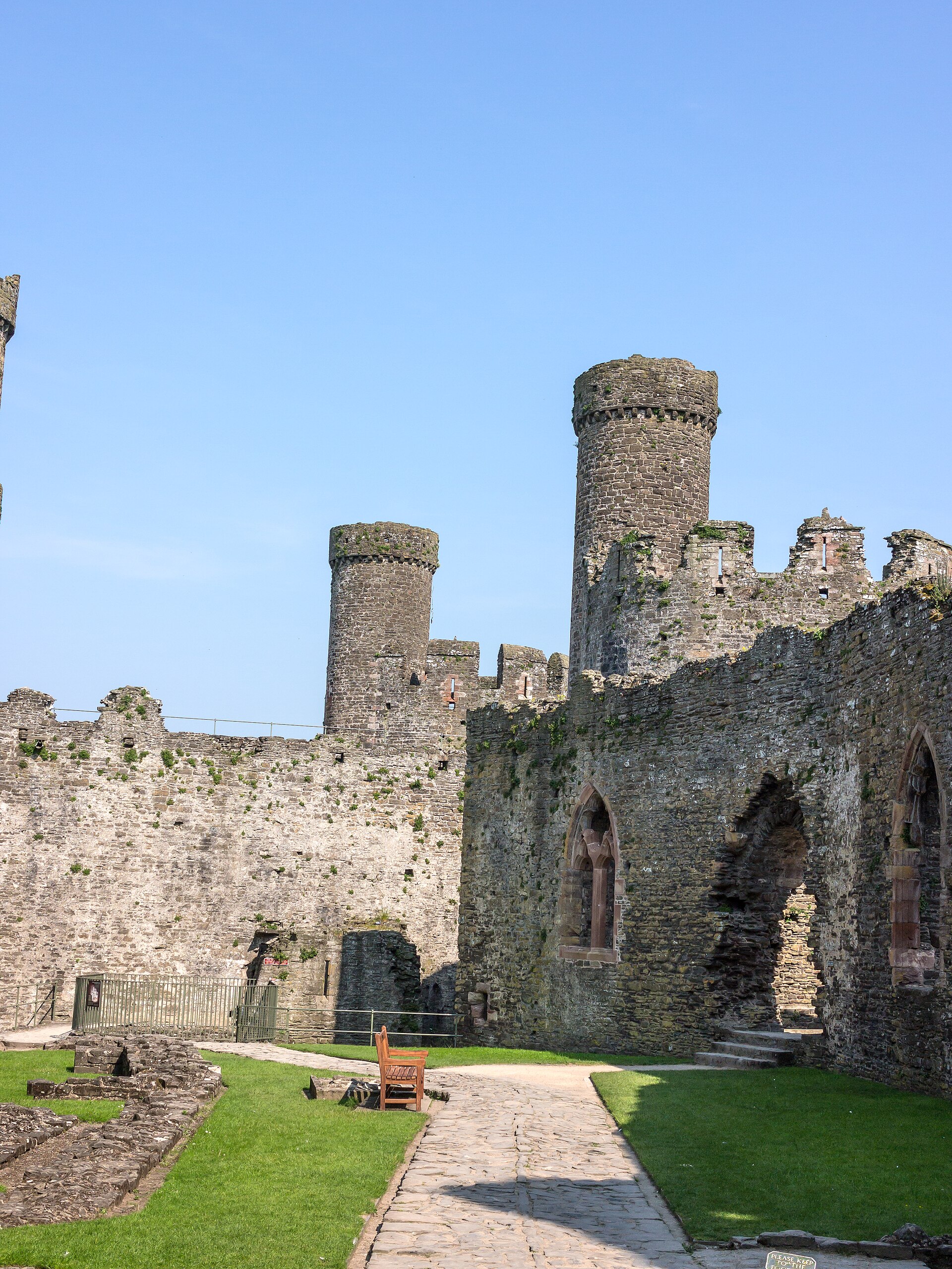 Conwy Kalesi avlusu