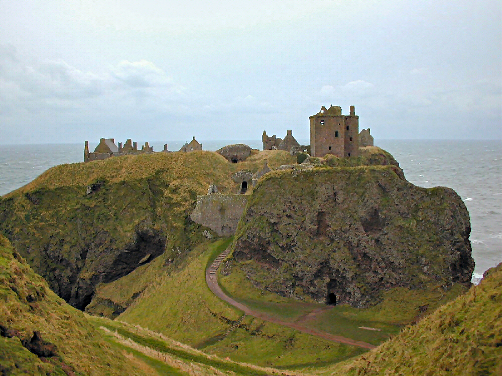 Dunnottar Kalesi genel görünüm