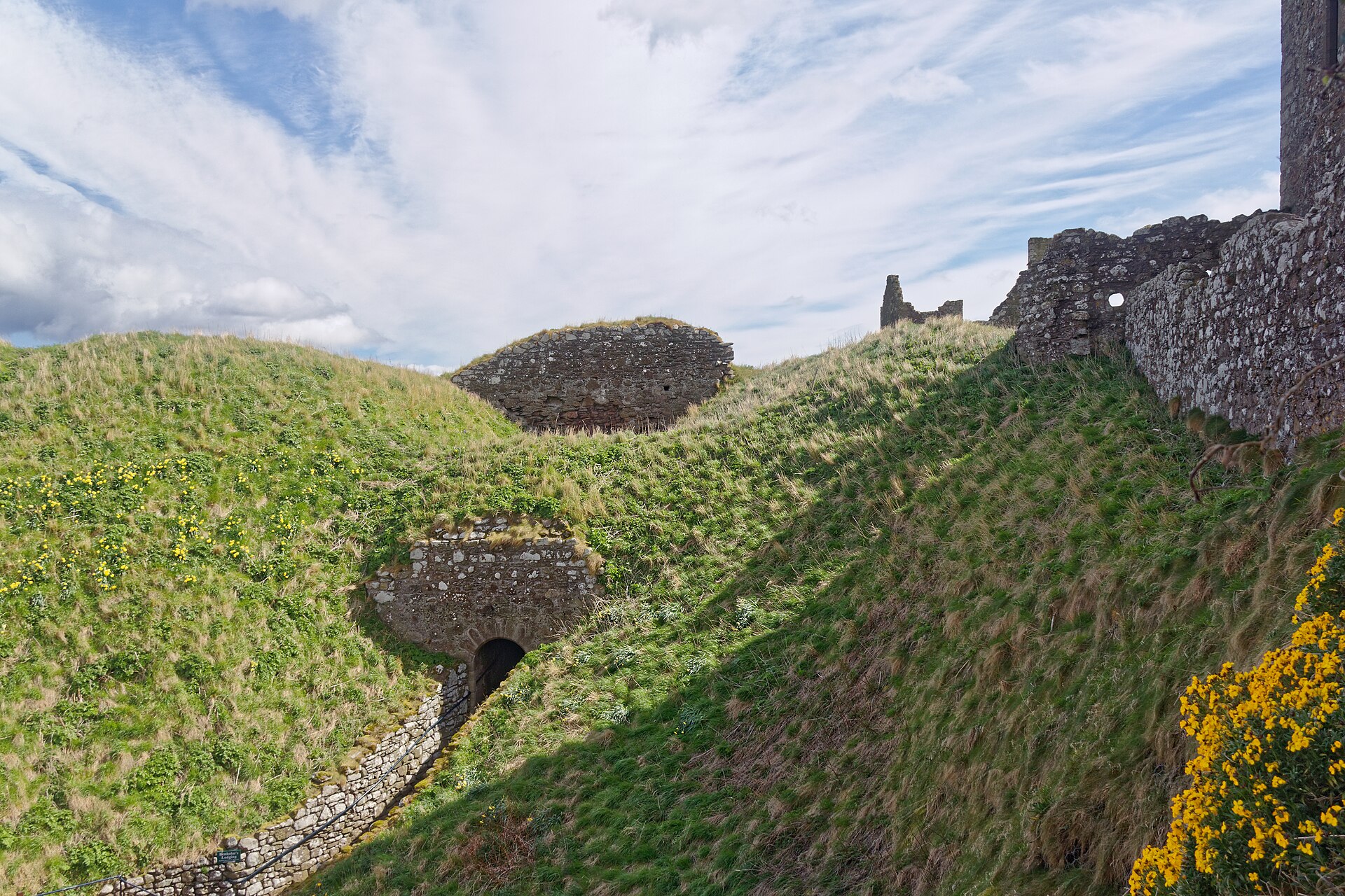 Dunnottar Kalesi genel görünüm