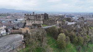 Edinburgh Kalesi havadan görünüm