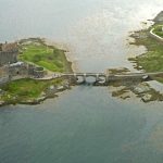 Eilean Donan Kalesi havadan görünüm