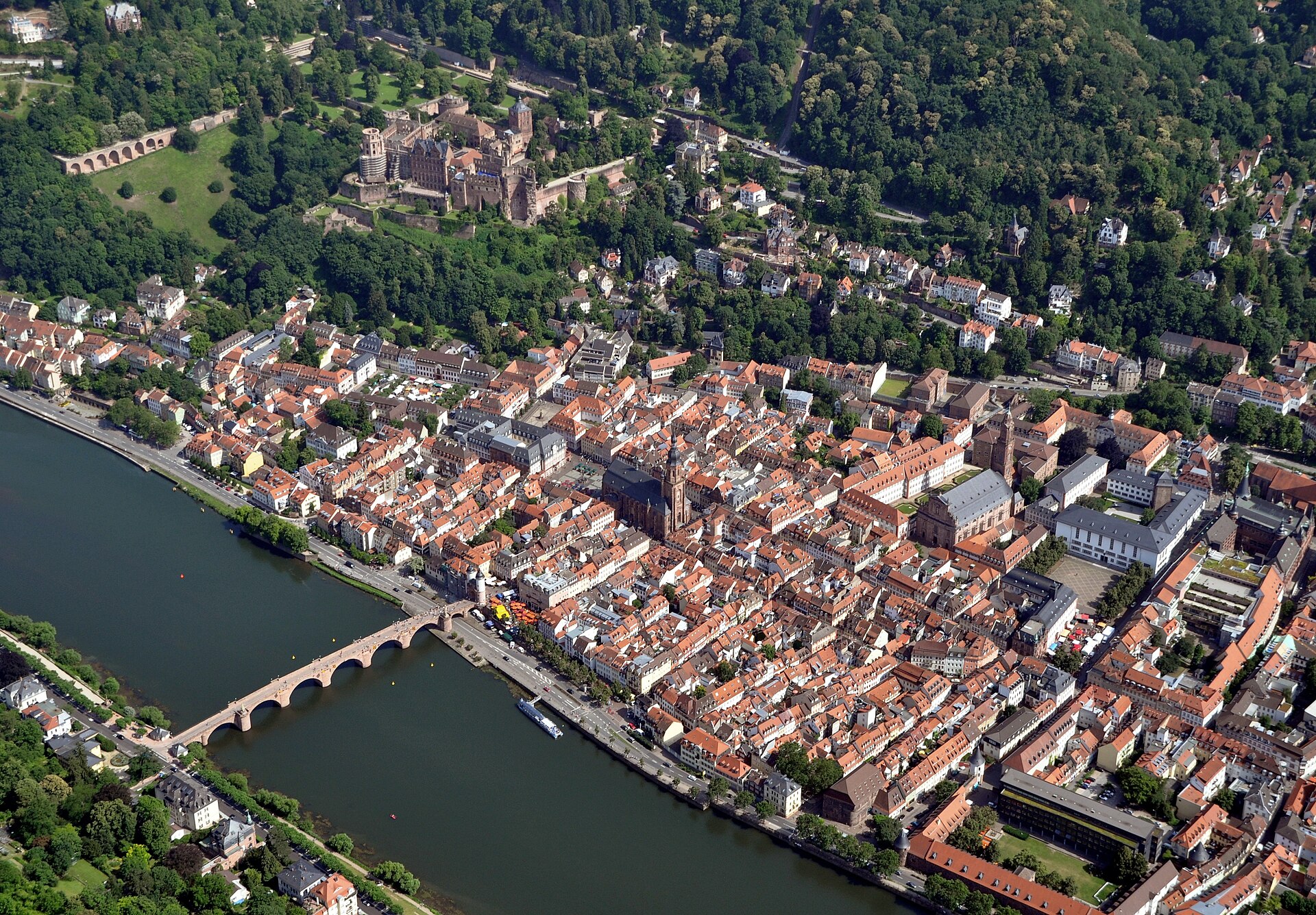 Heidelberg Kalesi ve eski şehir
