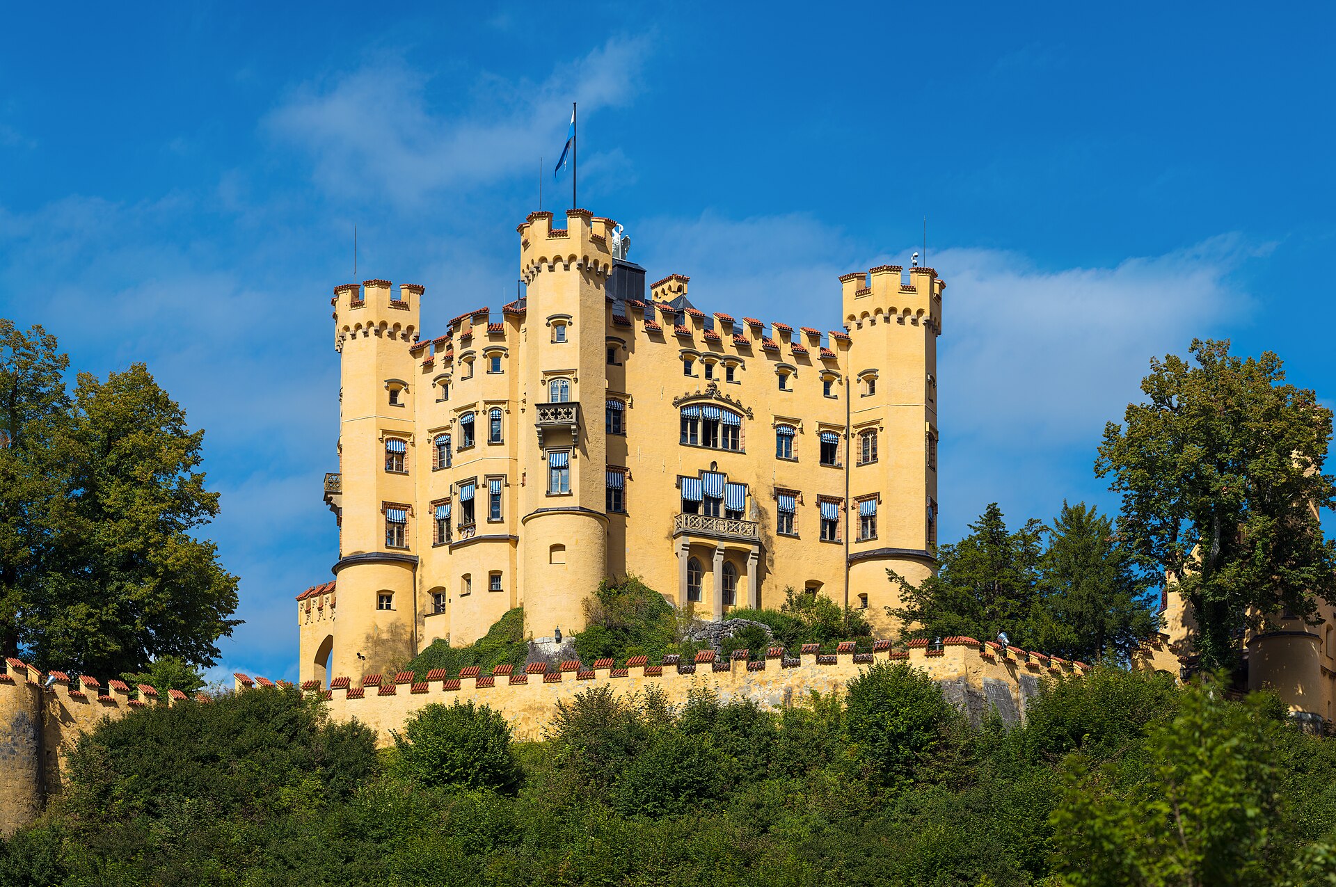 Hohenschwangau Şatosu genel görünüm
