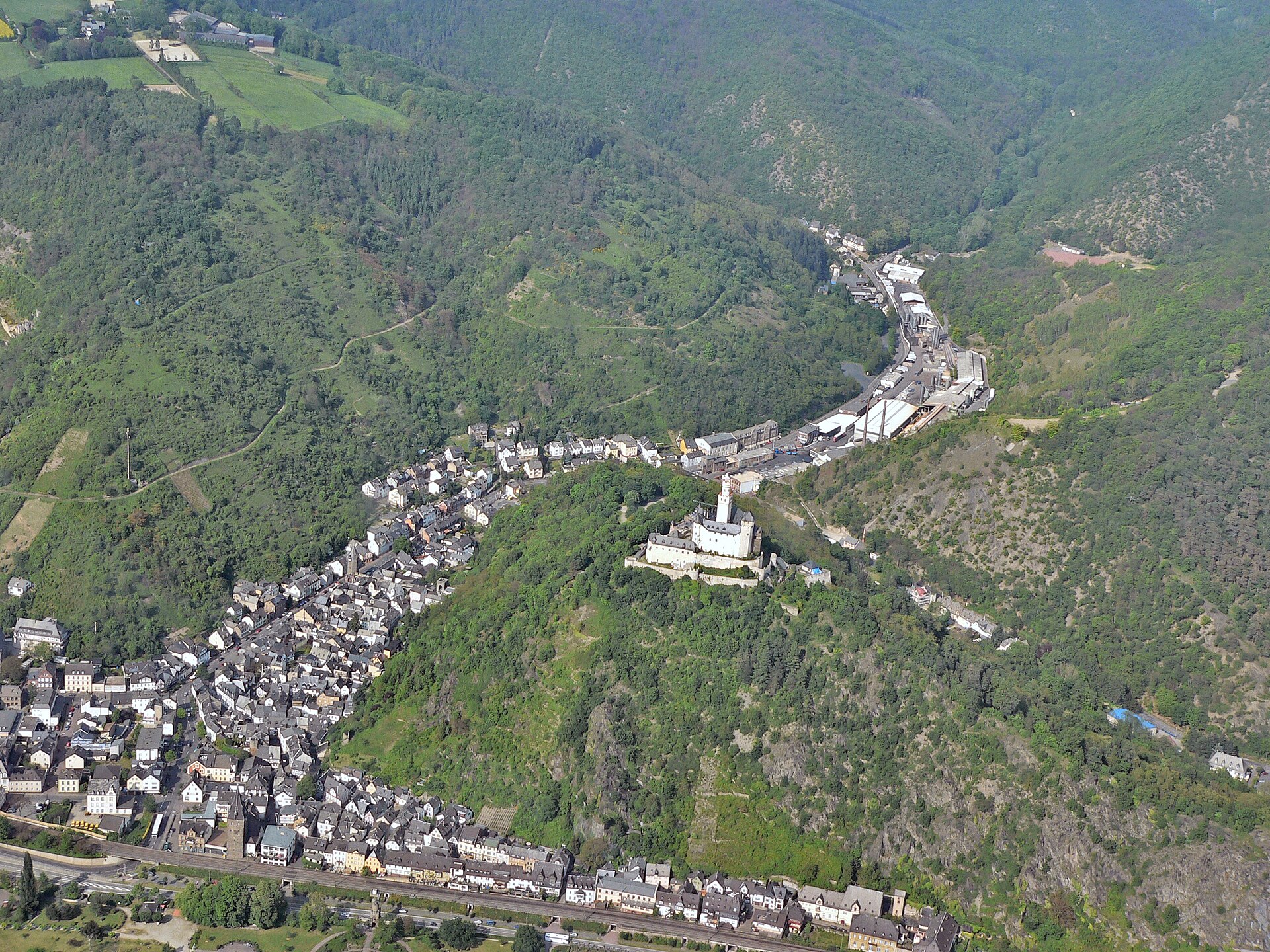 Marksburg havadan görünüm