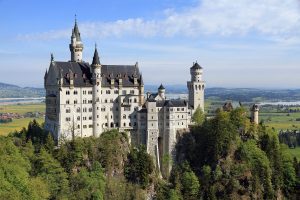 Neuschwanstein Şatosu genel görünüm