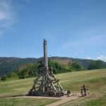 Urquhart Kalesi mancınık trebuchet
