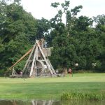 Warwick Kalesi dev trebuchet kuşatma mancınığı
