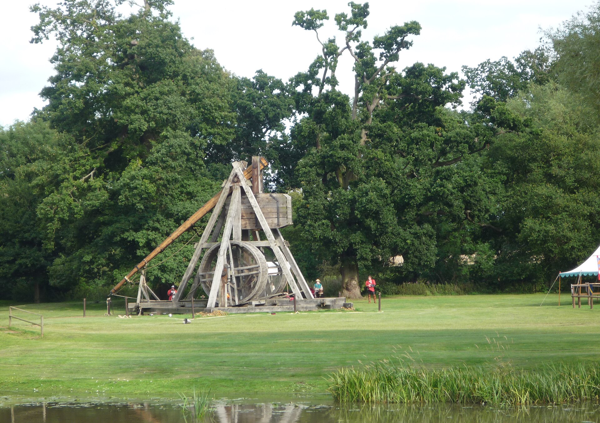 Warwick Kalesi dev trebuchet, kuşatma mancınığı