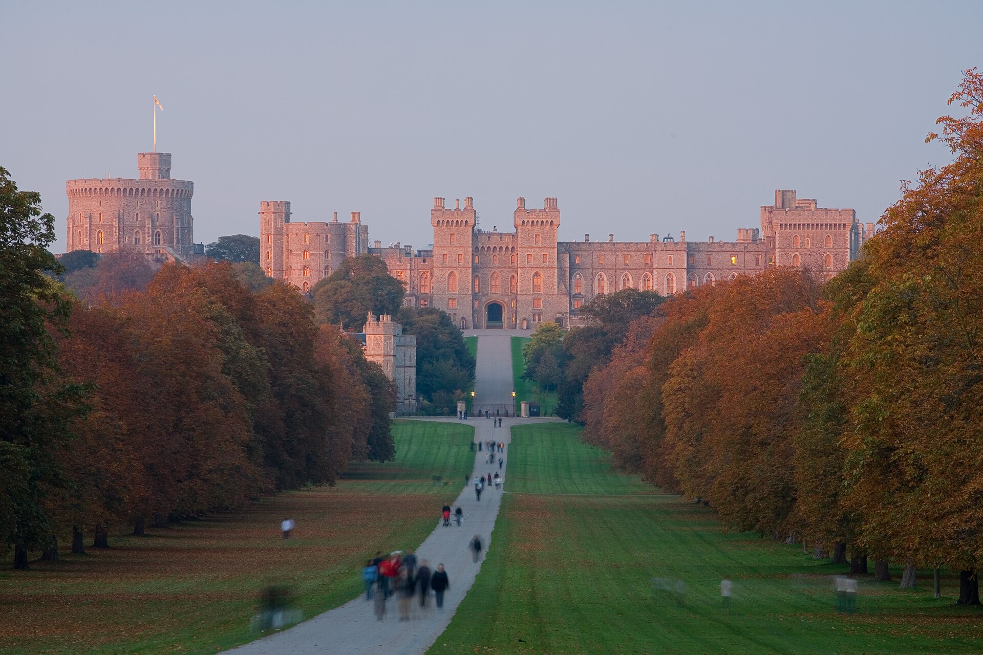Gün batımında Windsor Kalesi
