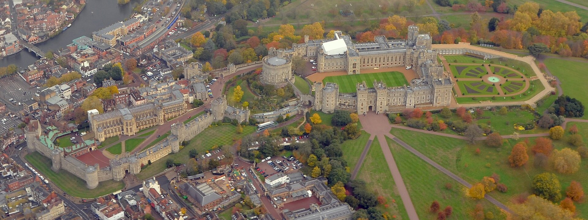 Windsor Kalesi havadan görünüm