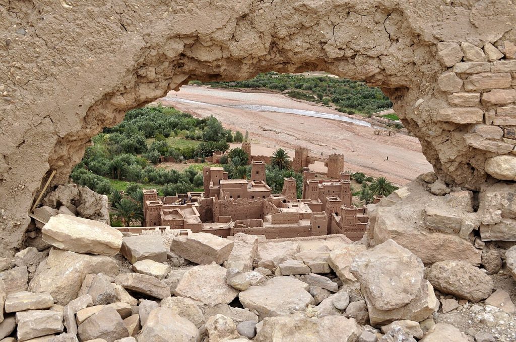 Ait Bin Haddu yukarıdan görünüm