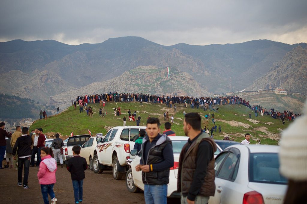 Akre yamaçlarında yerleşim