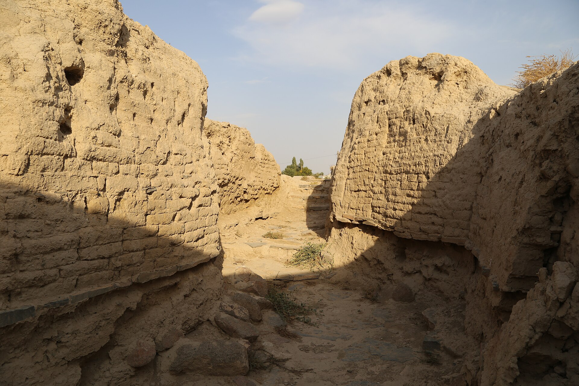 Karatau bölgesinde bir tepe kalesi