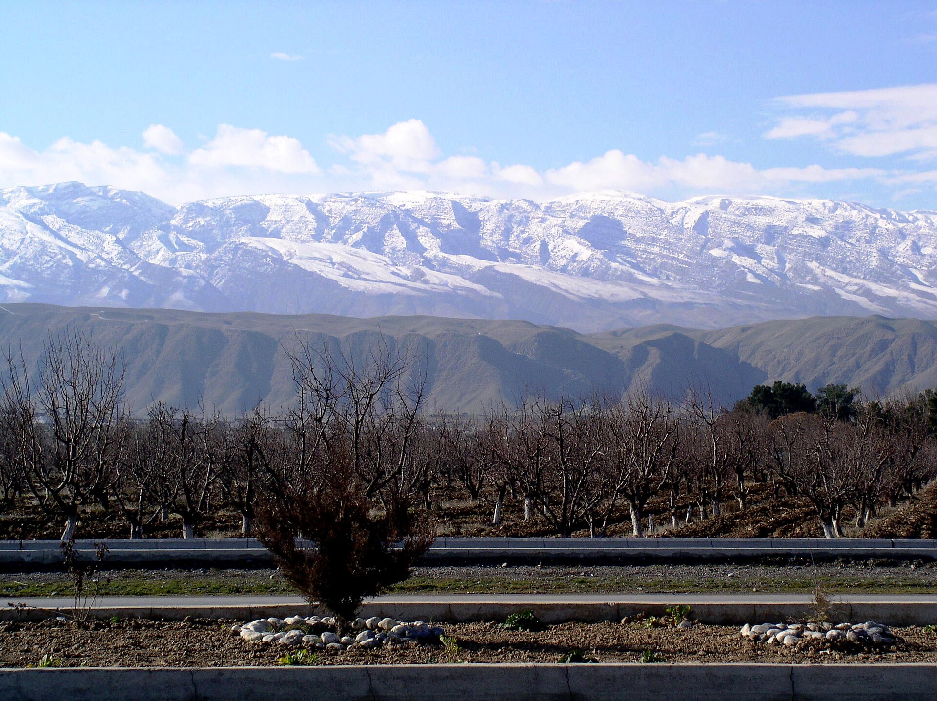 Kopetdağ dağları ilkbaharda