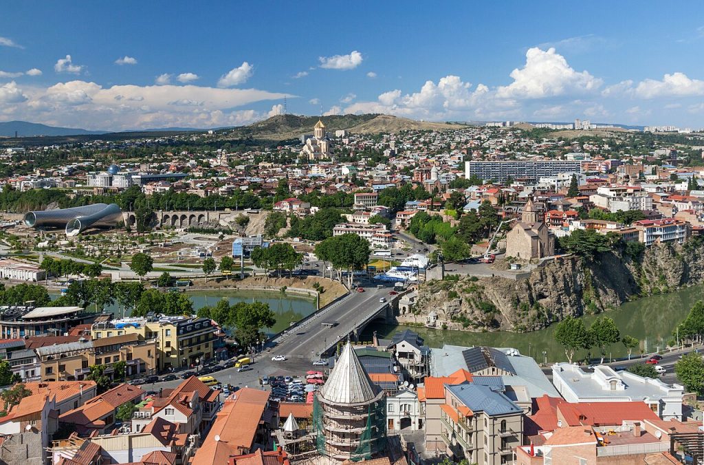Narikala'dan Tiflis manzarası