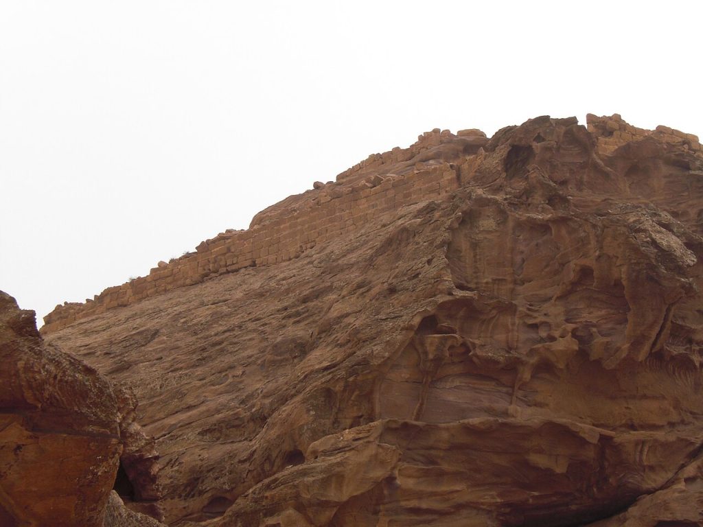 Petra'daki Haçlı kalesi kalıntıları
