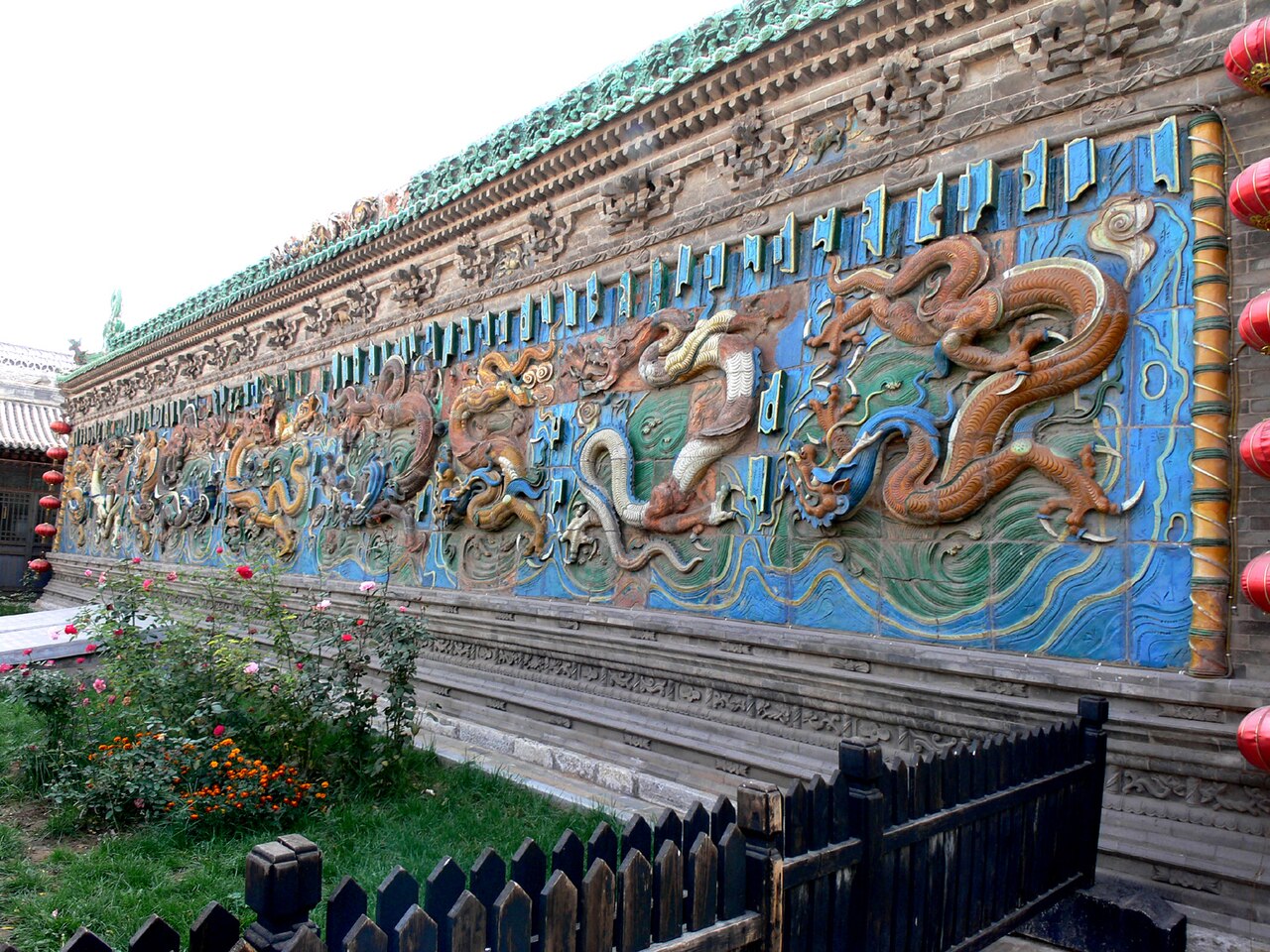 Pingyao'da Dokuz Ejderha Paravanı