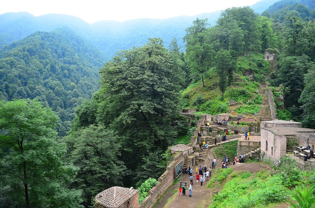 Rudkhan Kalesi tuğla duvarları