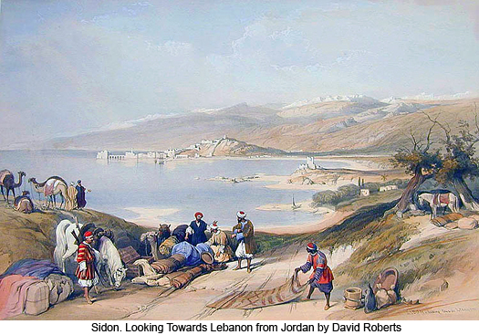 Sayda, David Roberts çizimi