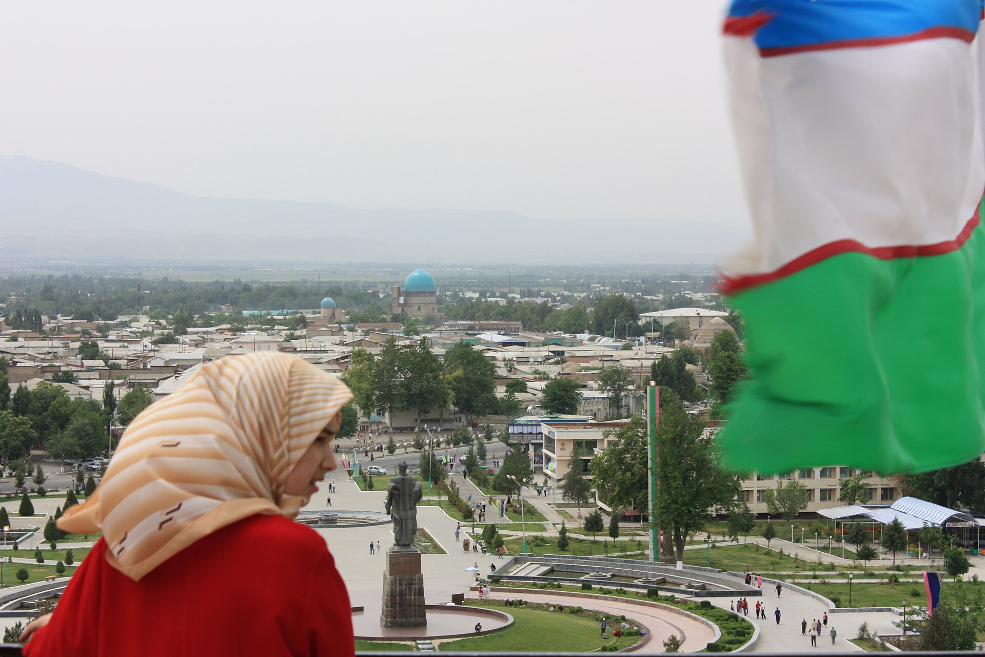 Ak Saray'dan Şehrisebz manzarası