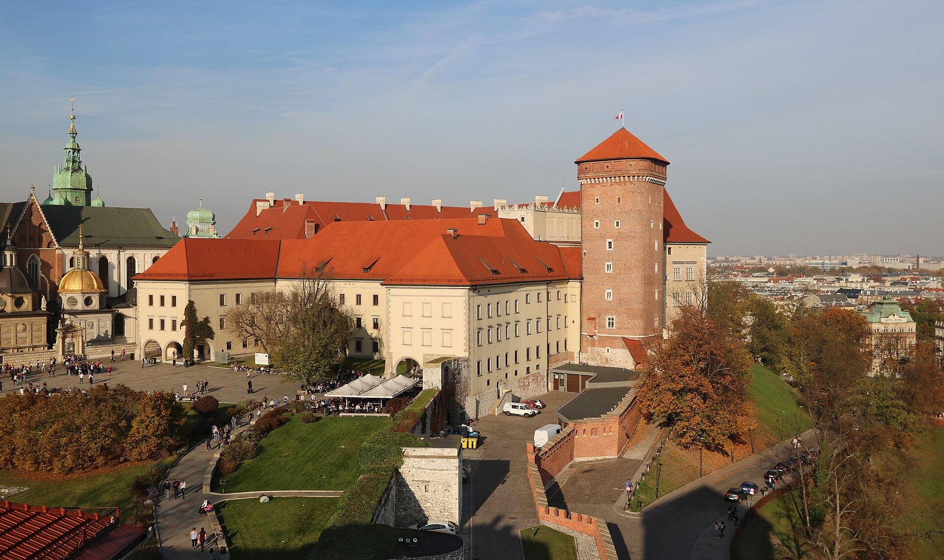 Sandomierz Kulesinden Wawel Kalesi